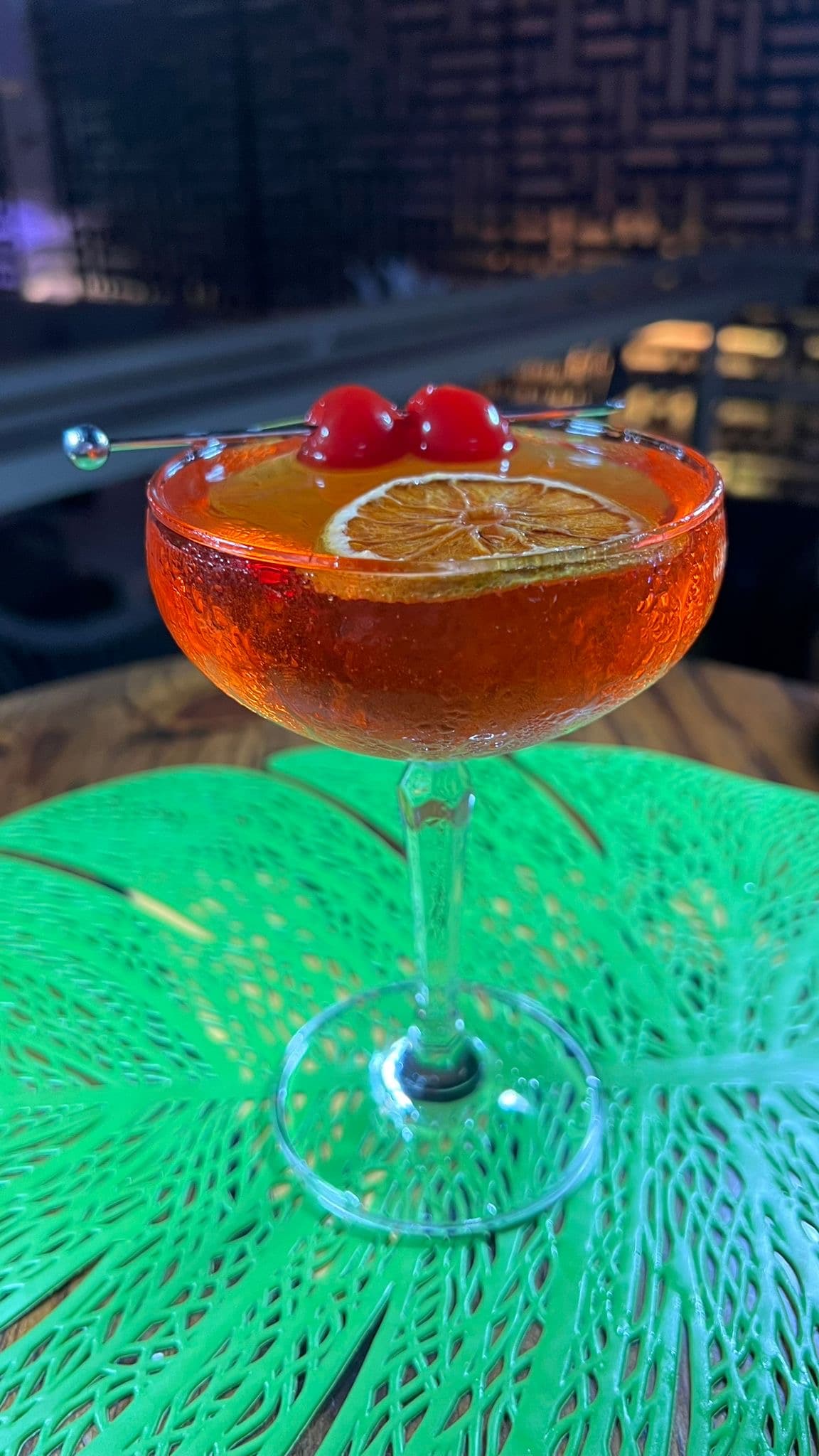 A signature cocktail at Carnaval Rooftop